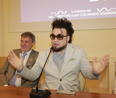 Il Maestro Melozzi con Il Presidente Marsilio