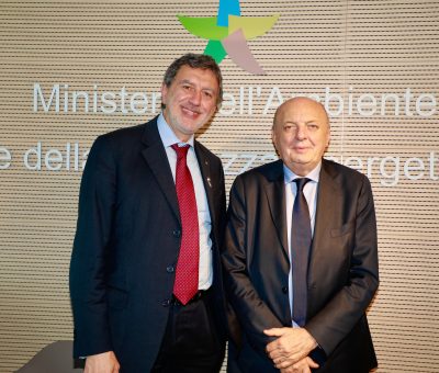 Marsilio con il ministro Pichetto Fratin